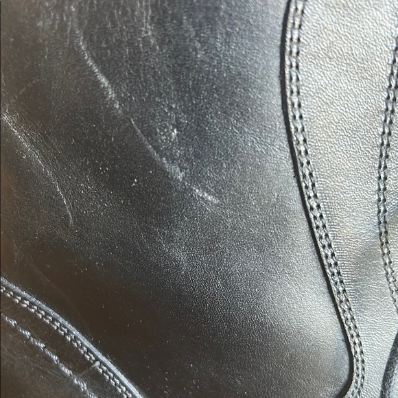 Massimo Matteo Men’s Black Leather Dress Boots | Size 9.5 | Made in Italy - Picture 6 of 9